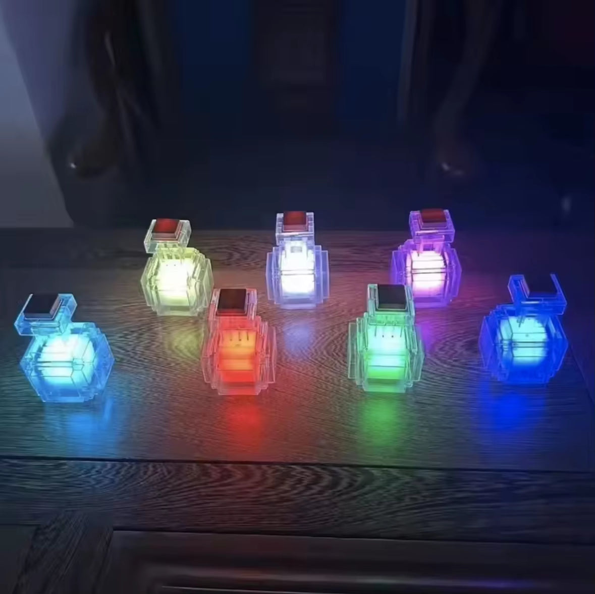 Magic Potion Bottle Tap to Cycle 7 Colors Mood Night Light Cool Bedside Desk Decor Small Ornaments Gift for Kids Teens Adults