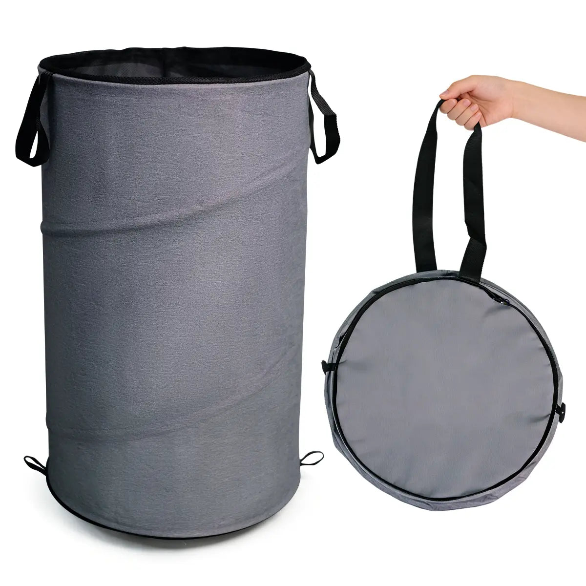 30Gal 109L Collapsible Laundry Baskets - Foldable Pop up Hampers for Laundry - Upgrade Oxford Laundry Hamper with Reinforced Handles for Bedroom, Bathroom, Kids Room, Dorm, Travel, Storage Organizer