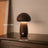 Lámpara nocturna con forma de setas de madera