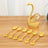 6Pcs Dessert Spoon Ice Cream Cake Scoop Swan Shaped Base Afternoon Tea Spoons Creative Zinc Alloy Tableware Kitchen Supplies