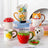 European Ceramic Strawberry Mushroom Coffee Cup with Lid Creative Cartoon Ceramic Mug Exquisite Afternoon Tea Latte Coffee Mug