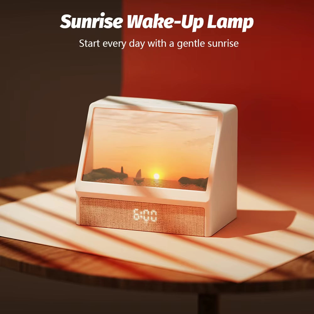 Bluetooth Sunrise Alarm Clock Table Light 