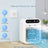 Portable Air Cooler Evaporative, Battery Powered Fan, Personal Portable AC with 2 Speeds & 2 Mist Modes, Rechargeable Air Cooler with 1800Mah Battery, Quiet Air Cooler for Room Car Office Outdoor