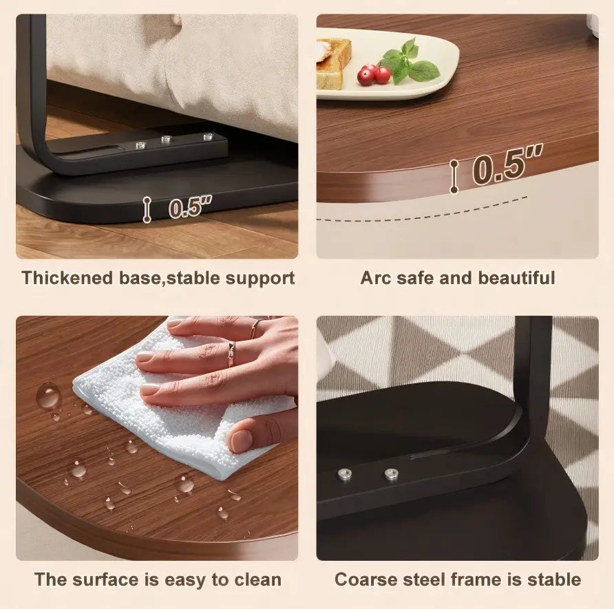 Adjustable Rotating Multi-Functional Side Table