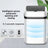 13L Smart Sensor Trash Can Fully Automatic Waterproof for Kitchen Living Room Household Bathroom Toilet Garbage Bin