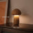 Lámpara nocturna con forma de setas de madera