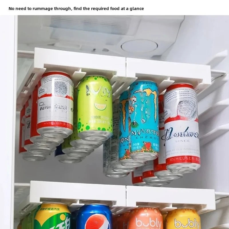 Refrigerator Storage Cabinet Drawer Dish Drainer Beverage Rack Plastic Food Storage Rack Kitchen Organizer Kitchen Accessories