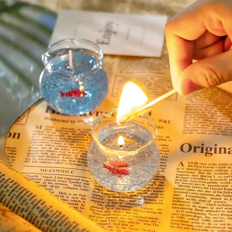 🐠🕯️ Relax & Glow – Mini Fish Tank Aromatherapy Candle