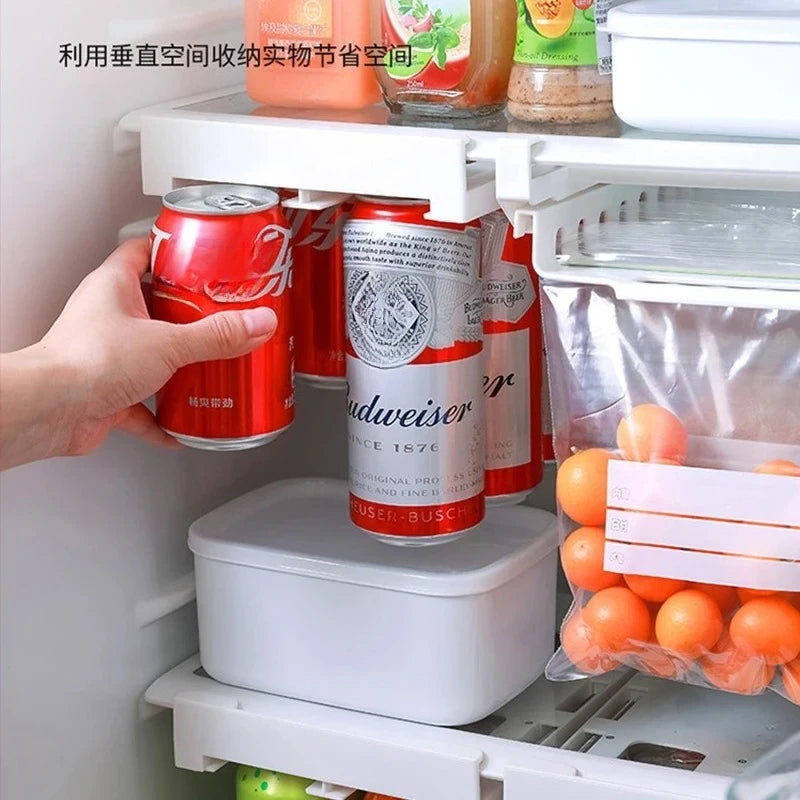 Refrigerator Storage Cabinet Drawer Dish Drainer Beverage Rack Plastic Food Storage Rack Kitchen Organizer Kitchen Accessories