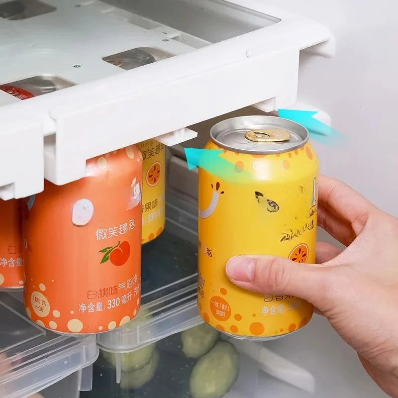 Refrigerator Storage Cabinet Drawer Dish Drainer Beverage Rack Plastic Food Storage Rack Kitchen Organizer Kitchen Accessories