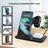 Foldable 3 in 1 Wireless Charging Station for Iphone 17 16 15 14 13 12 Pro Max Iwatch 11 Airpods Pro 4/3 Fast Charger Stand Dock