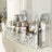 Shower Suction Cup Shelf Basket Light Glacier Pattern One Second Installation Bathroom Organizer Storage Rotating to Suck Remove