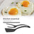 2 in 1 Nylon Grip Flip Tongs Egg Spatula Tongs Steak Spatula Tongs Clamp Pancake Fried Turners Kitchen Accessories