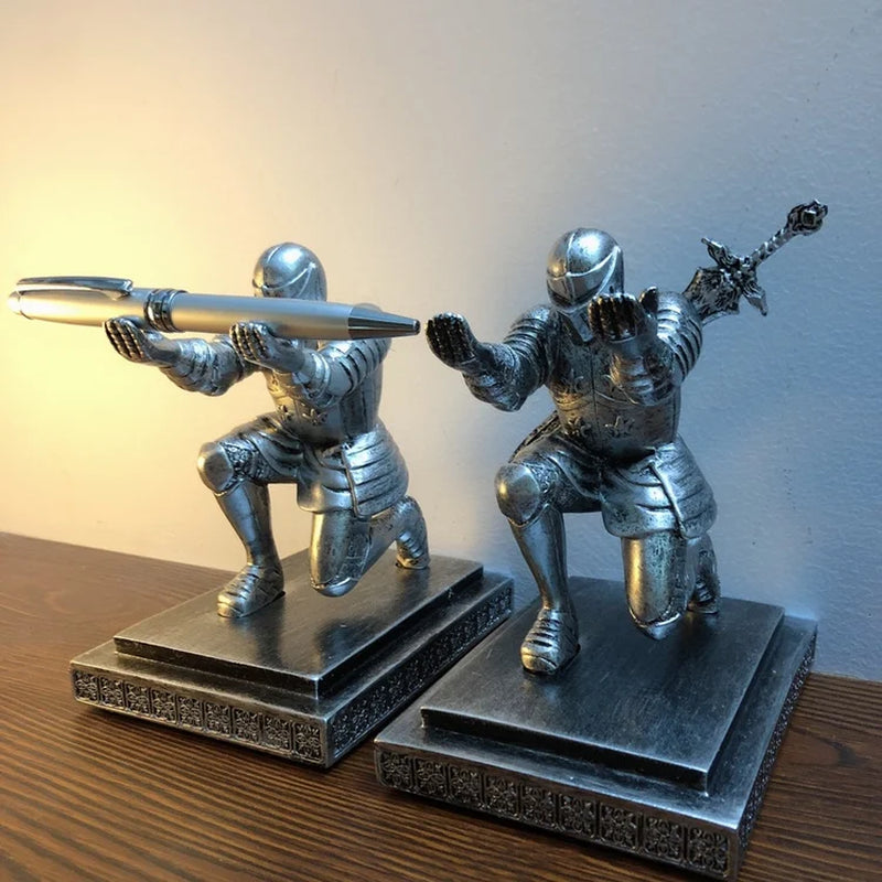 Executive Knight Pen Holder, Executive Knight Pen Holder, Armor, Pen Holder, Stationery