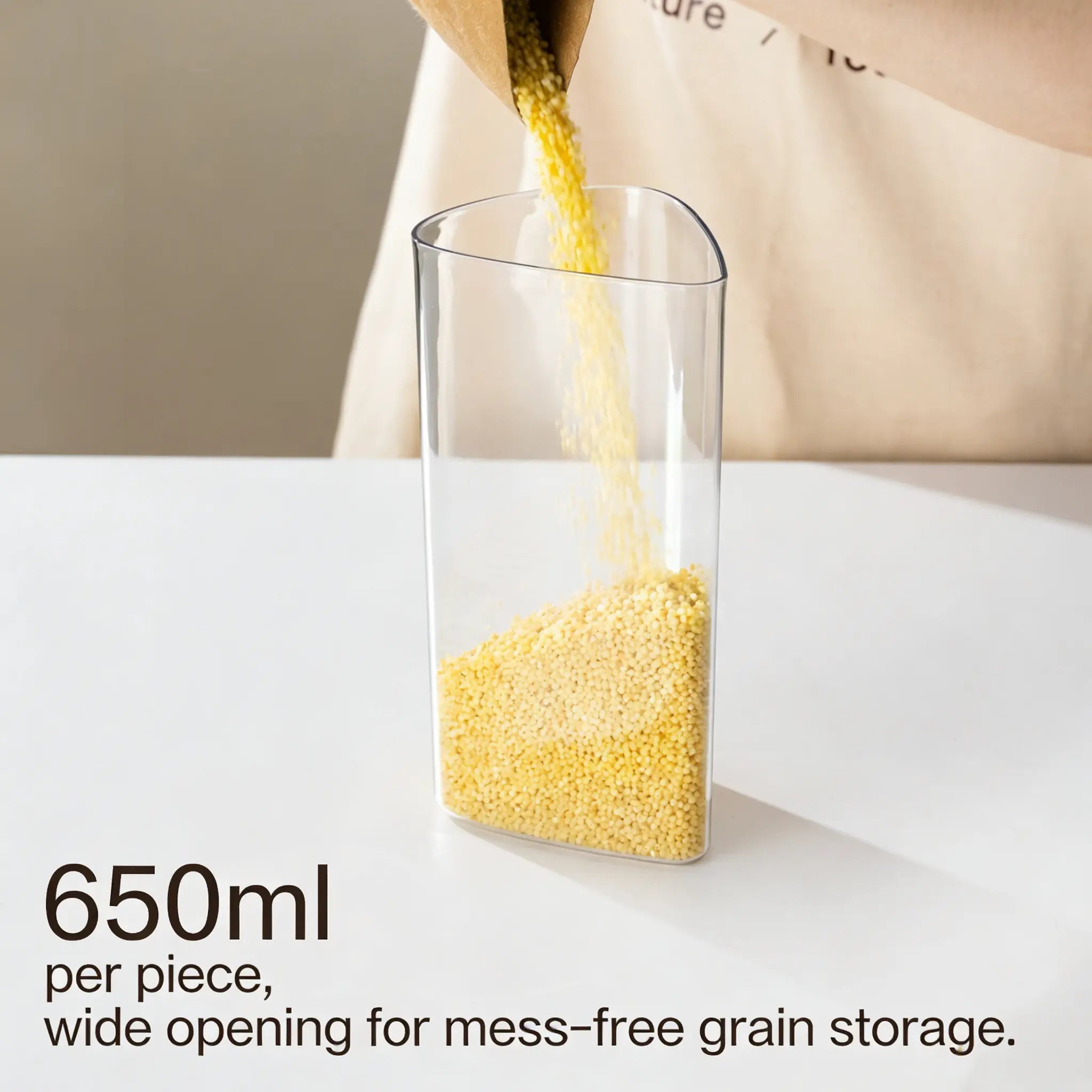 Rotating Grain Storage Jar, Five-Grain Rice Storage Container, Compact Divided Storage Box Ideal for Home Kitchens, Features Airtight Moisture-Proof Design and Transparent Practicality. Perfect for Organizing Essentials and Makes a Thoughtful Gift.
