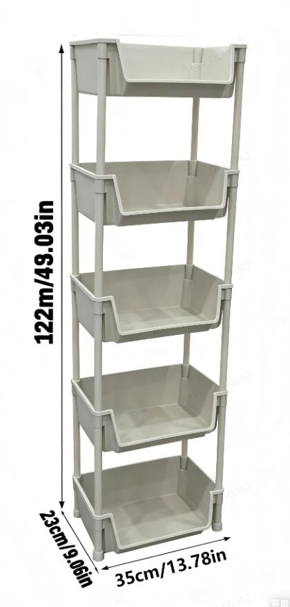 Multifunctional Rolling Storage Cart – Multi-Layer Organizer Shelf with Wheels